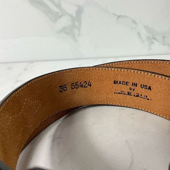 SILVER CREEK Leather Belt - Picture 6 of 7